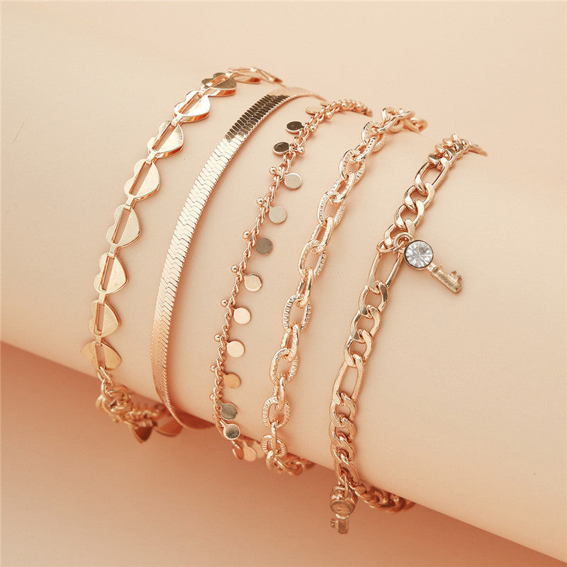 5 Pcs Elegant Anklets