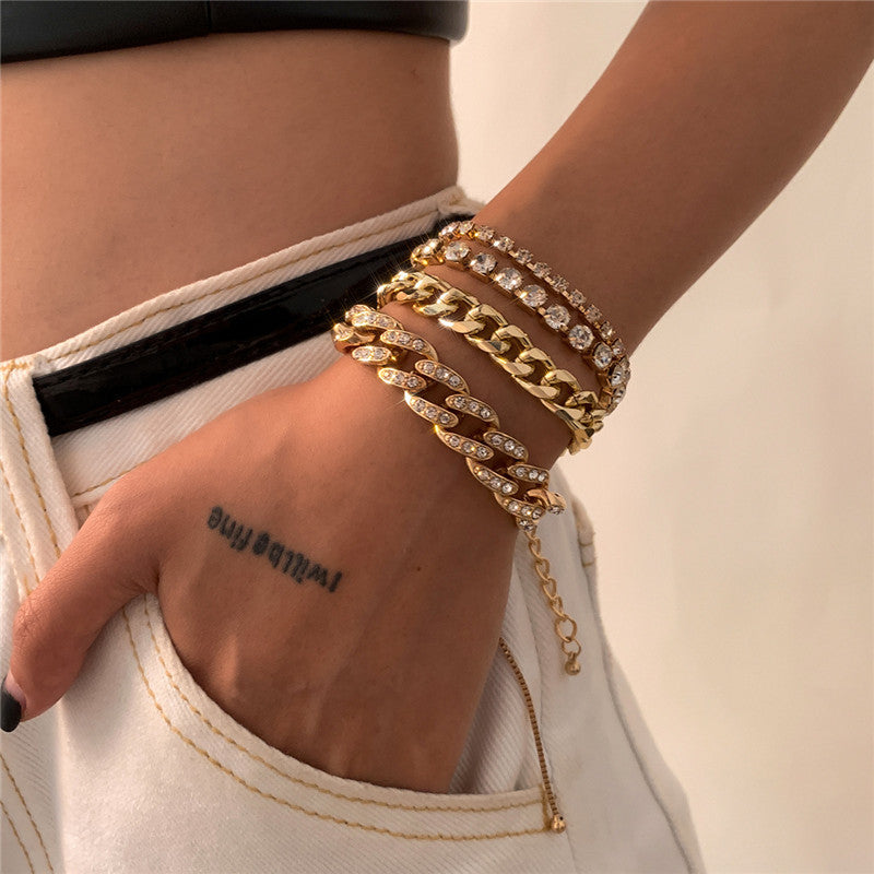 Sparkling Gold Chain Bracelets - Perfect for Stacking