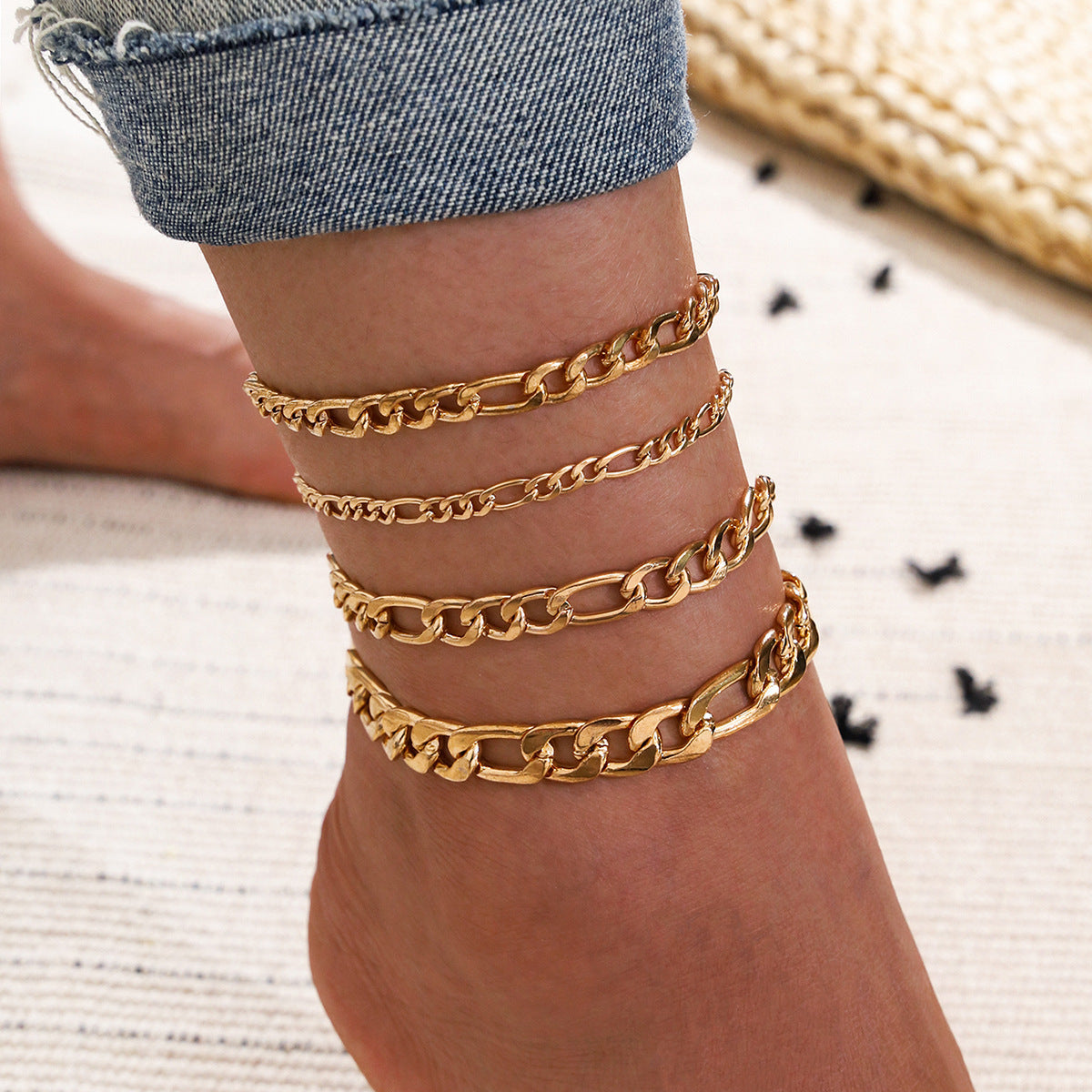 5 Pcs Elegant Anklets